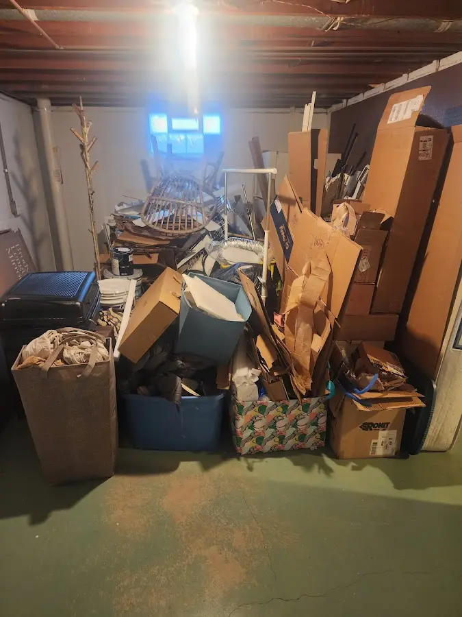 Roll-off dumpster container at job site for Construction Dumpster Rental in South Abington